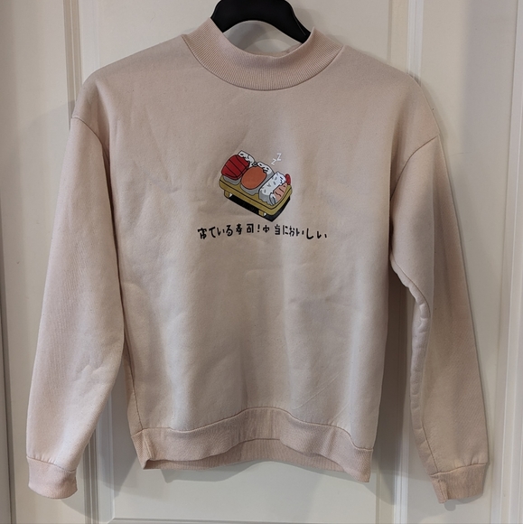 Sleeping Sushi Sweatshirt Size Medium - Picture 1 of 7